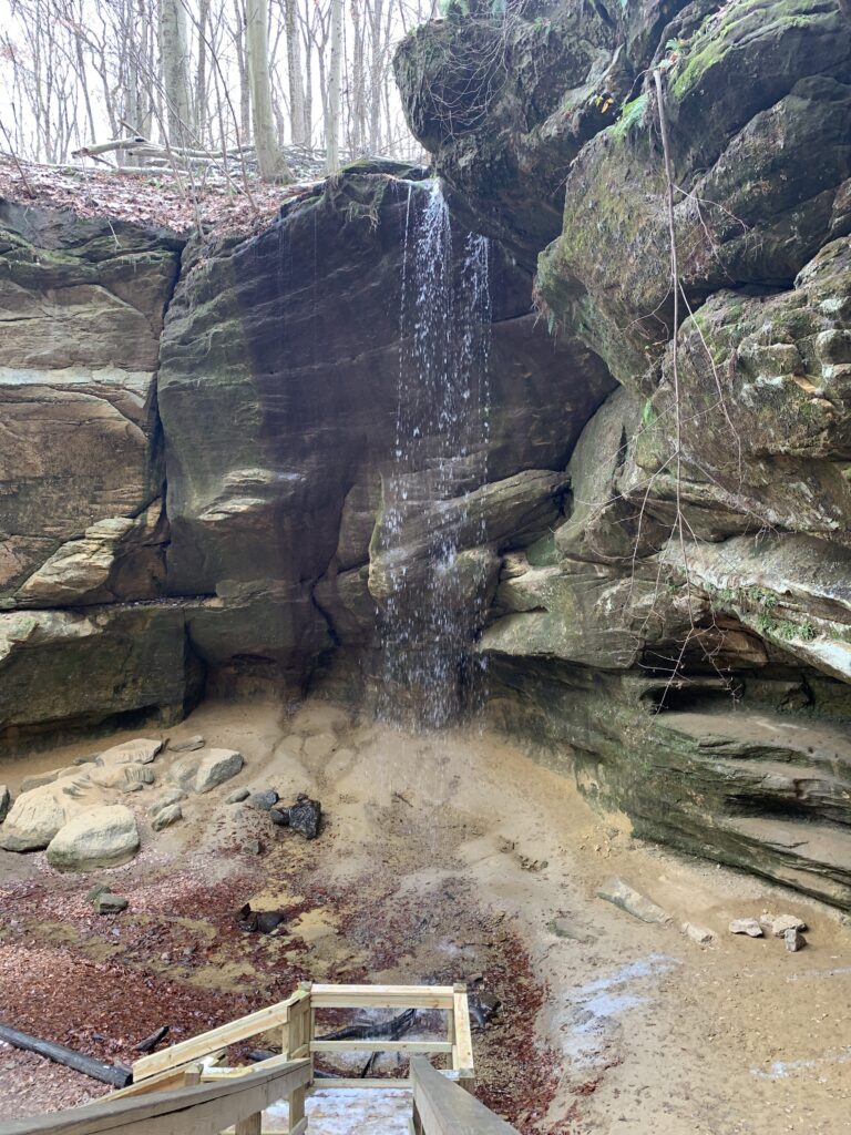 Big Lyon Falls at Mohican State Park in Ohio.